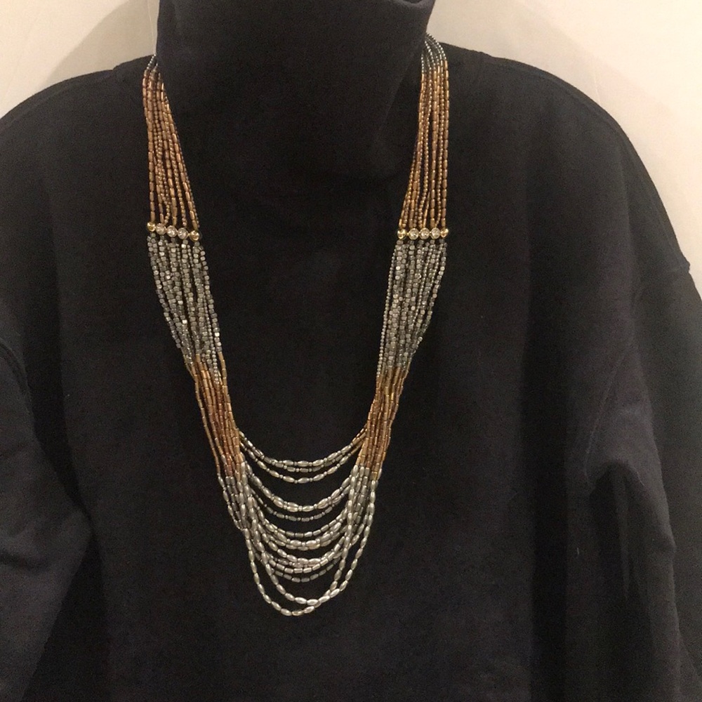 Chico’s multistrand mixed metal Necklace